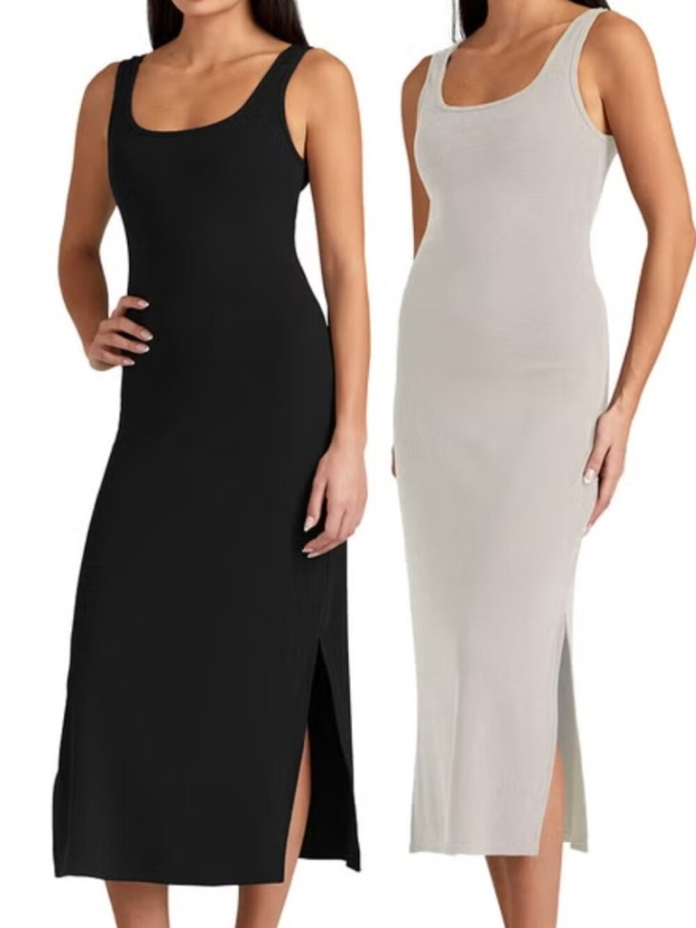 Frank & Oak 2 pack Ribbed dresses, Size large brand new